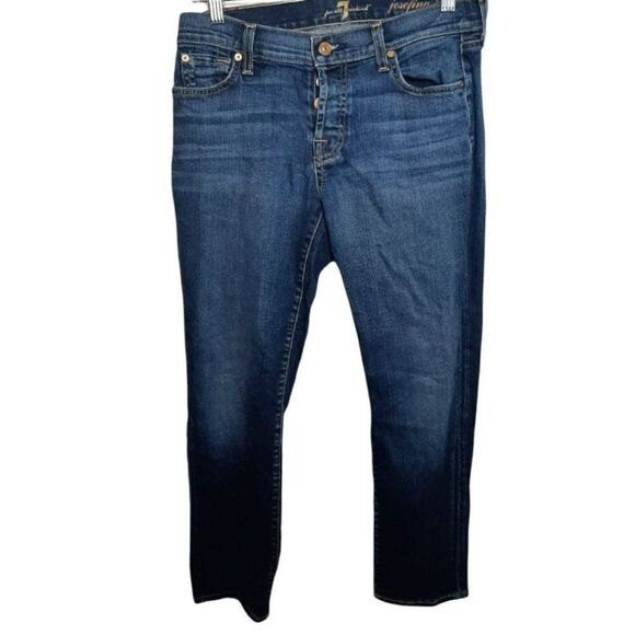 7 For All Mankind Josefina Skinny Boyfriend Jeans sz 24 - Picture 12 of 12